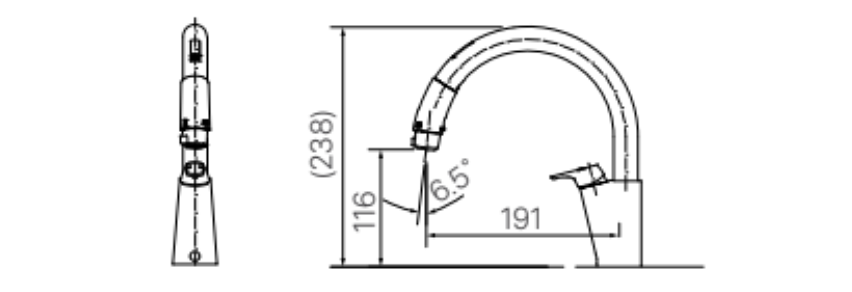 Vòi bếp cảm ứng INAX SF-NB454SX-J (SFNB454SXJ)