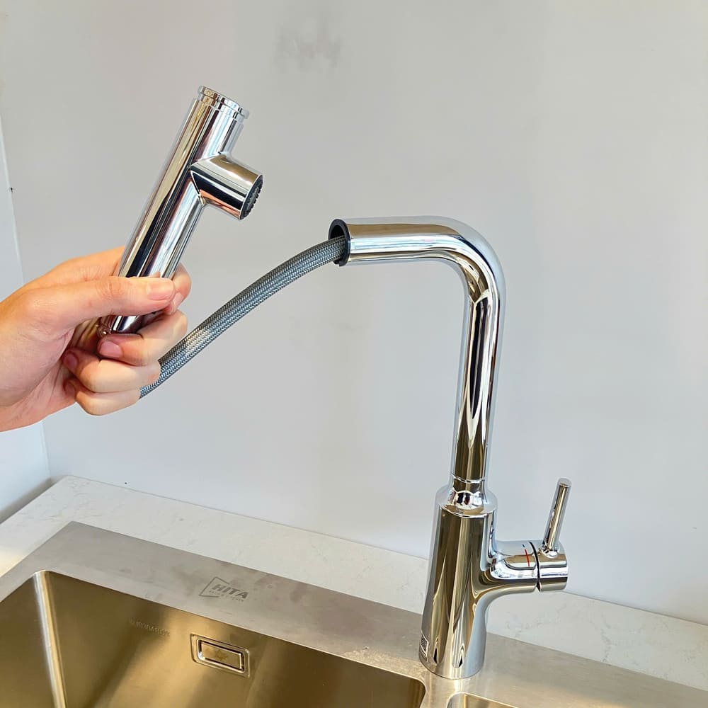 Vòi bếp dây rút nóng lạnh INAX SFV-907SX (SFV907SX)