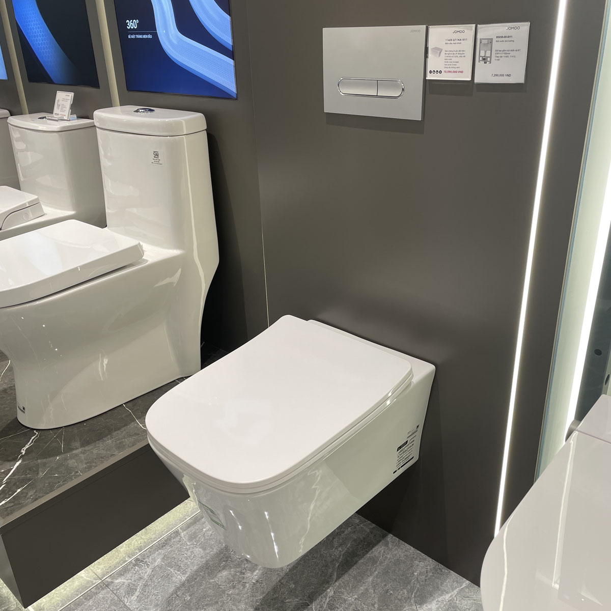 Bồn cầu treo tường nắp êm JOMOO 11405-2/11KA-I011
