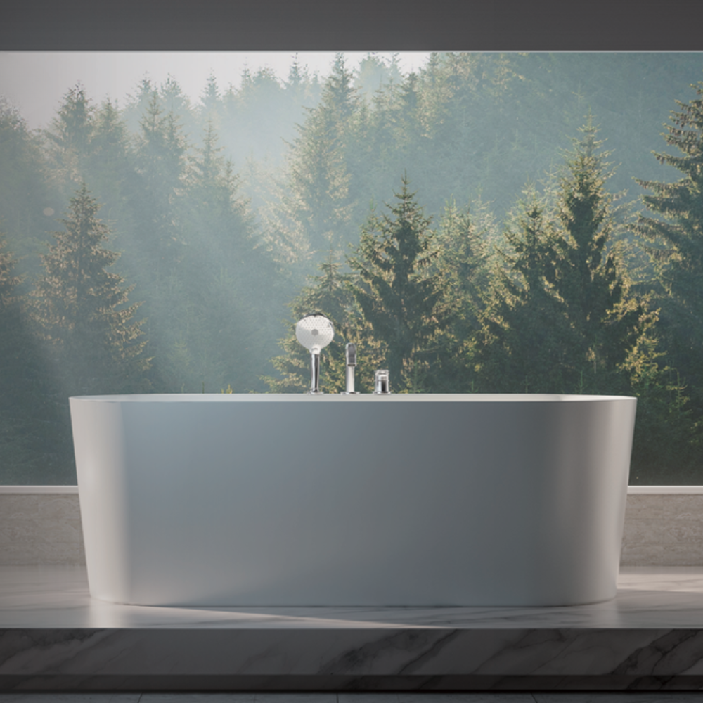 Bồn tắm đặt sàn 1m7 JOMOO YC01217-1A01-1 (gồm bộ vòi)