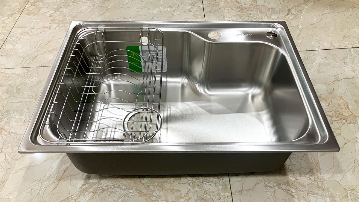 Chậu rửa chén 1 hộc 62x44cm JOMOO 06178-7Z-1