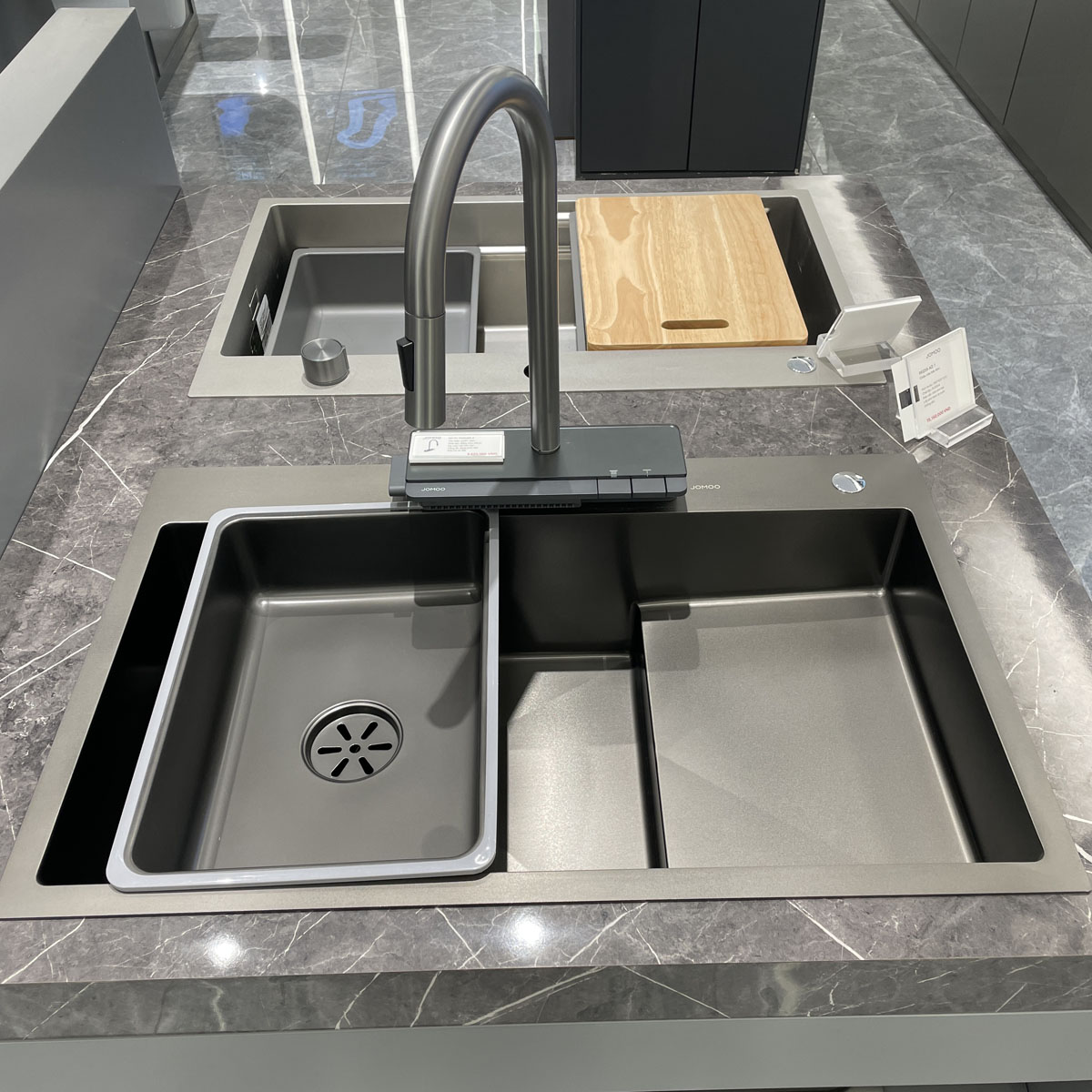 Chậu rửa chén 1 hộc 78x50cm hydro nano kháng nước JOMOO 06239-AZ-1