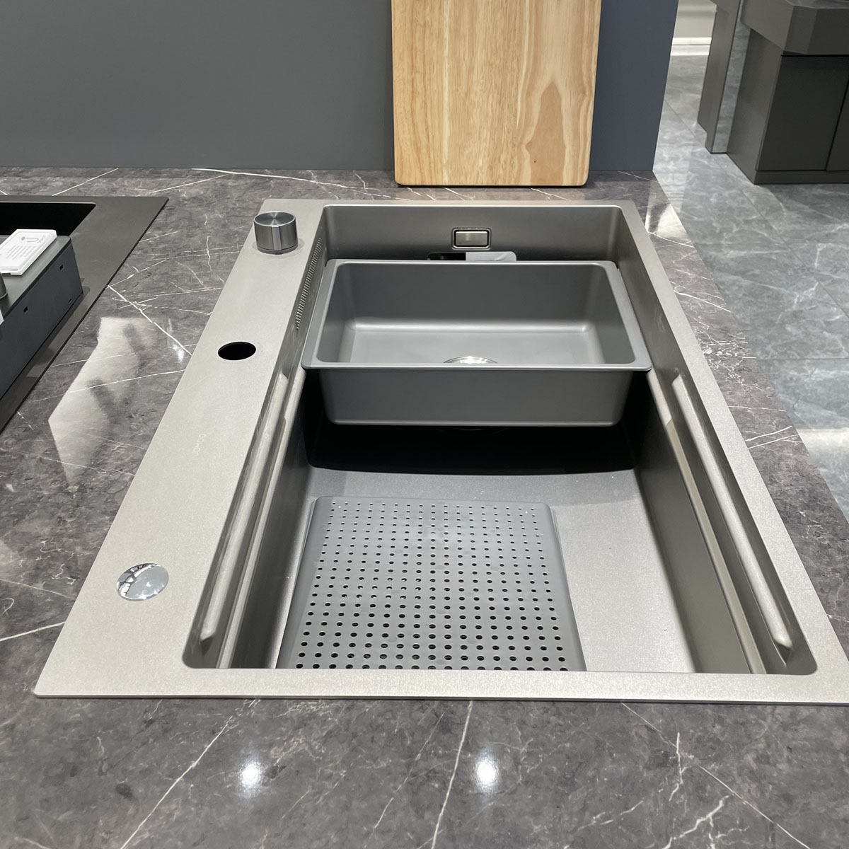 Chậu rửa chén 1 hộc 78x48cm hydro nano kháng nước JOMOO 06293-BZ-1