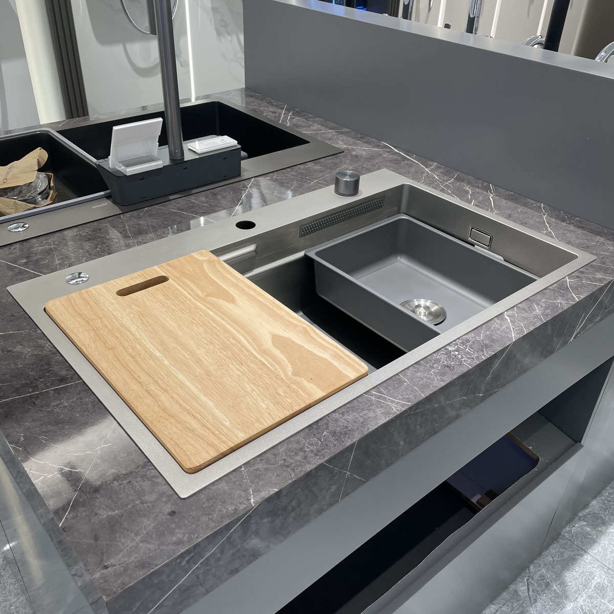 Chậu rửa chén 1 hộc 78x48cm hydro nano kháng nước JOMOO 06293-BZ-1