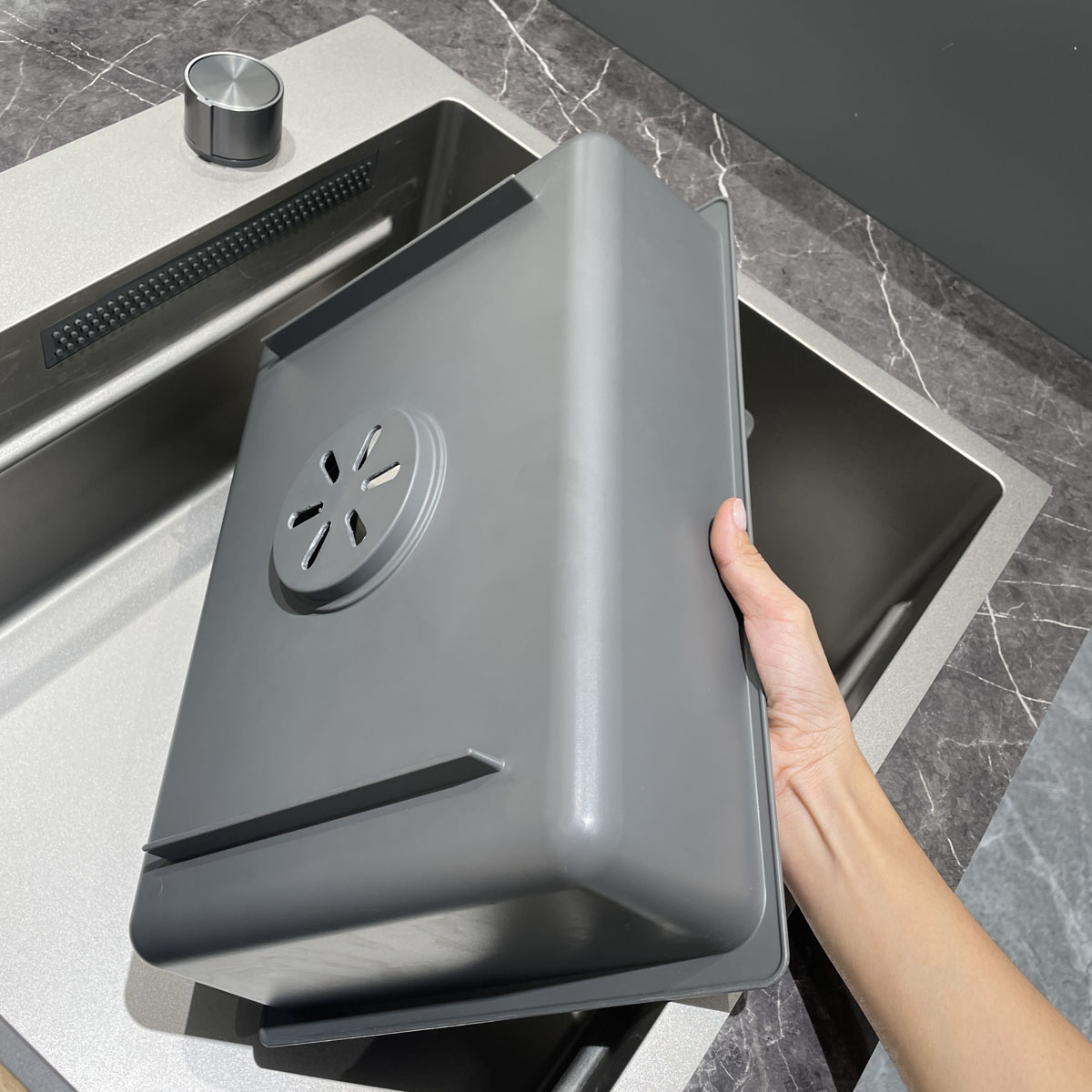 Chậu rửa chén 1 hộc 78x48cm hydro nano kháng nước JOMOO 06293-BZ-1