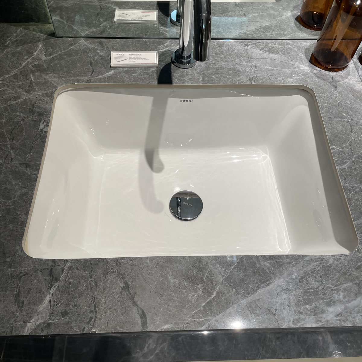 Chậu rửa mặt lavabo âm bàn JOMOO 12683-1/01K-I011