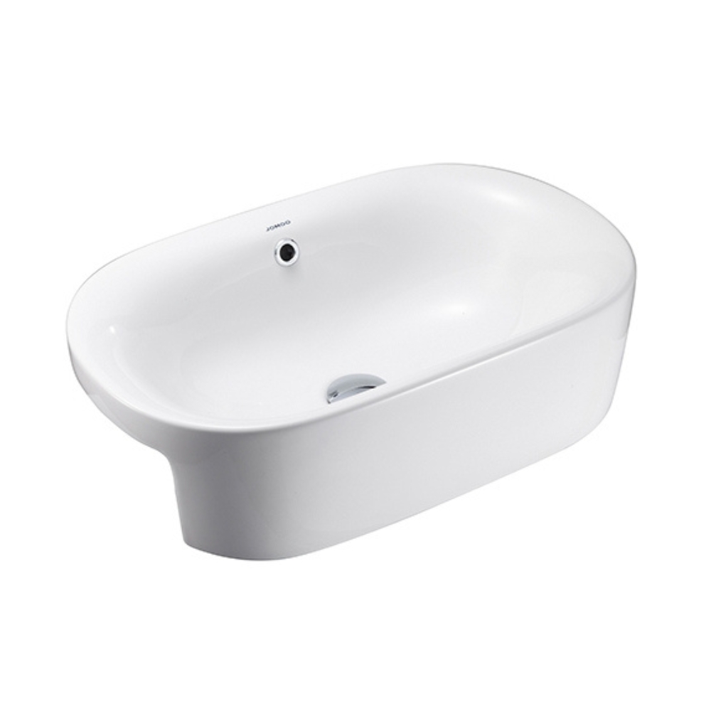 Chậu rửa mặt lavabo bán âm bàn JOMOO 12707-1/01Z-I011