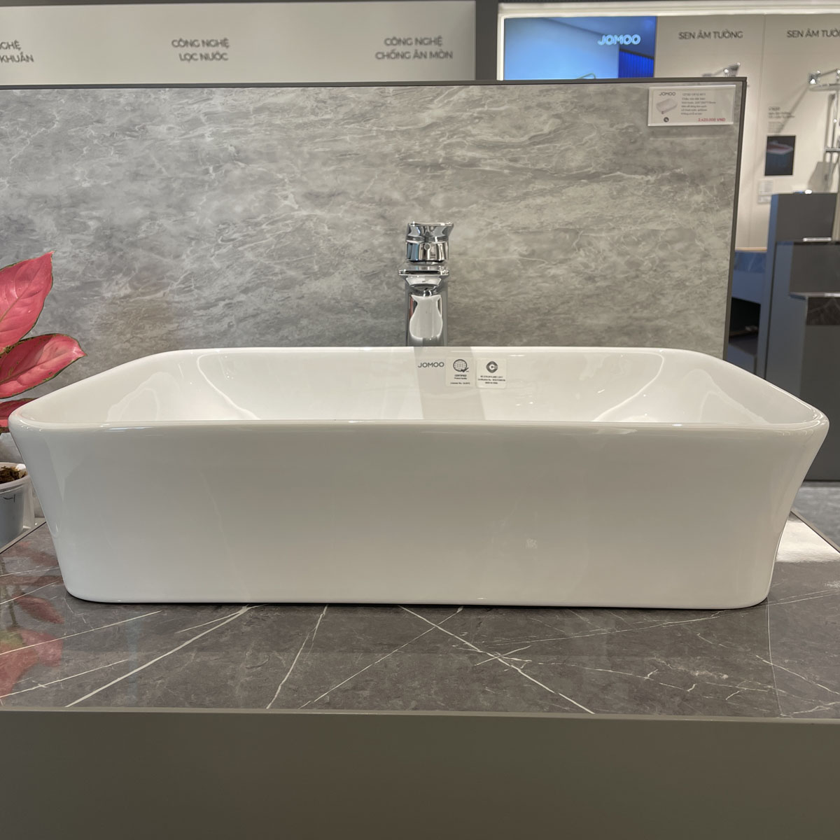 Chậu rửa mặt lavabo đặt bàn JOMOO 12132-1/01Z-I011