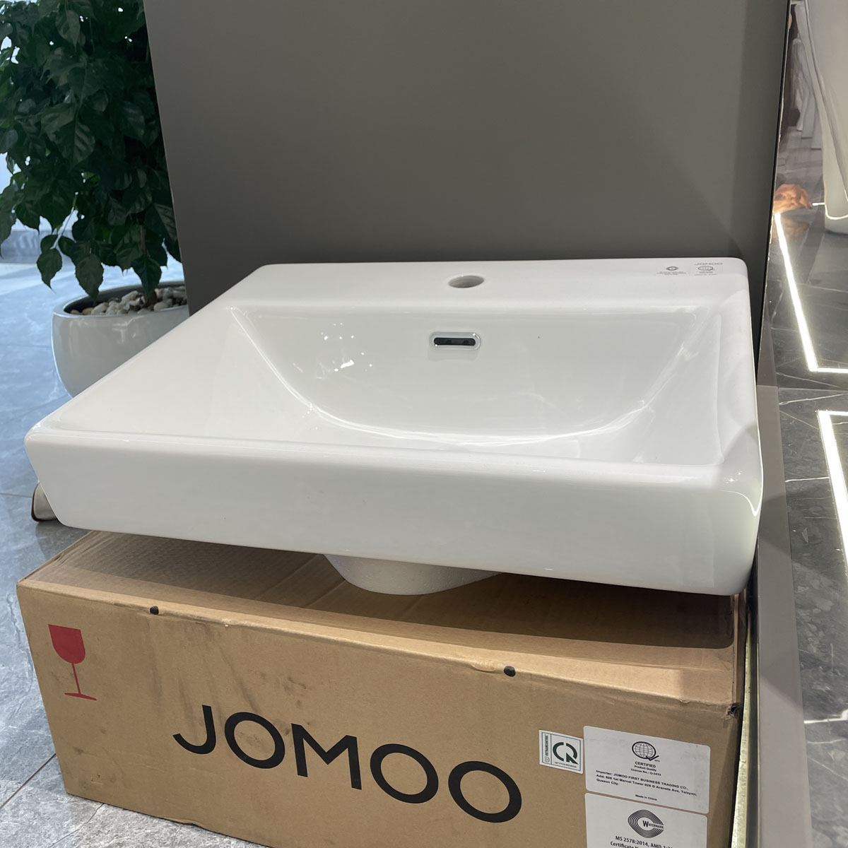 Chậu rửa mặt lavabo đặt bàn JOMOO 12725-1/11K-I011
