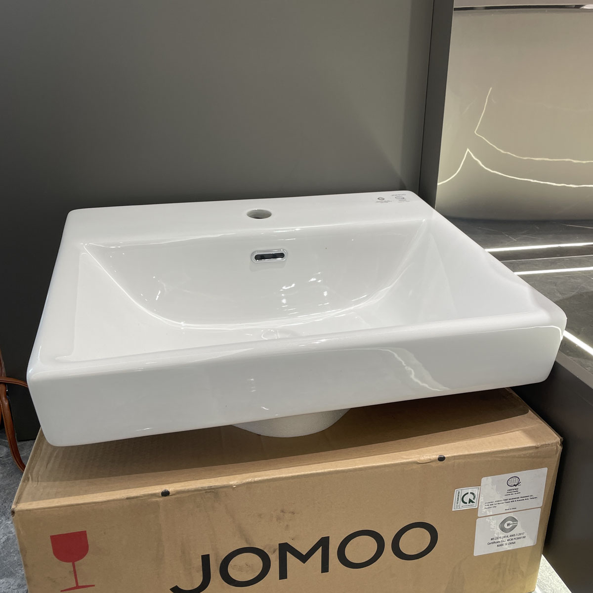 Chậu rửa mặt lavabo đặt bàn JOMOO 12725-1/11K-I011