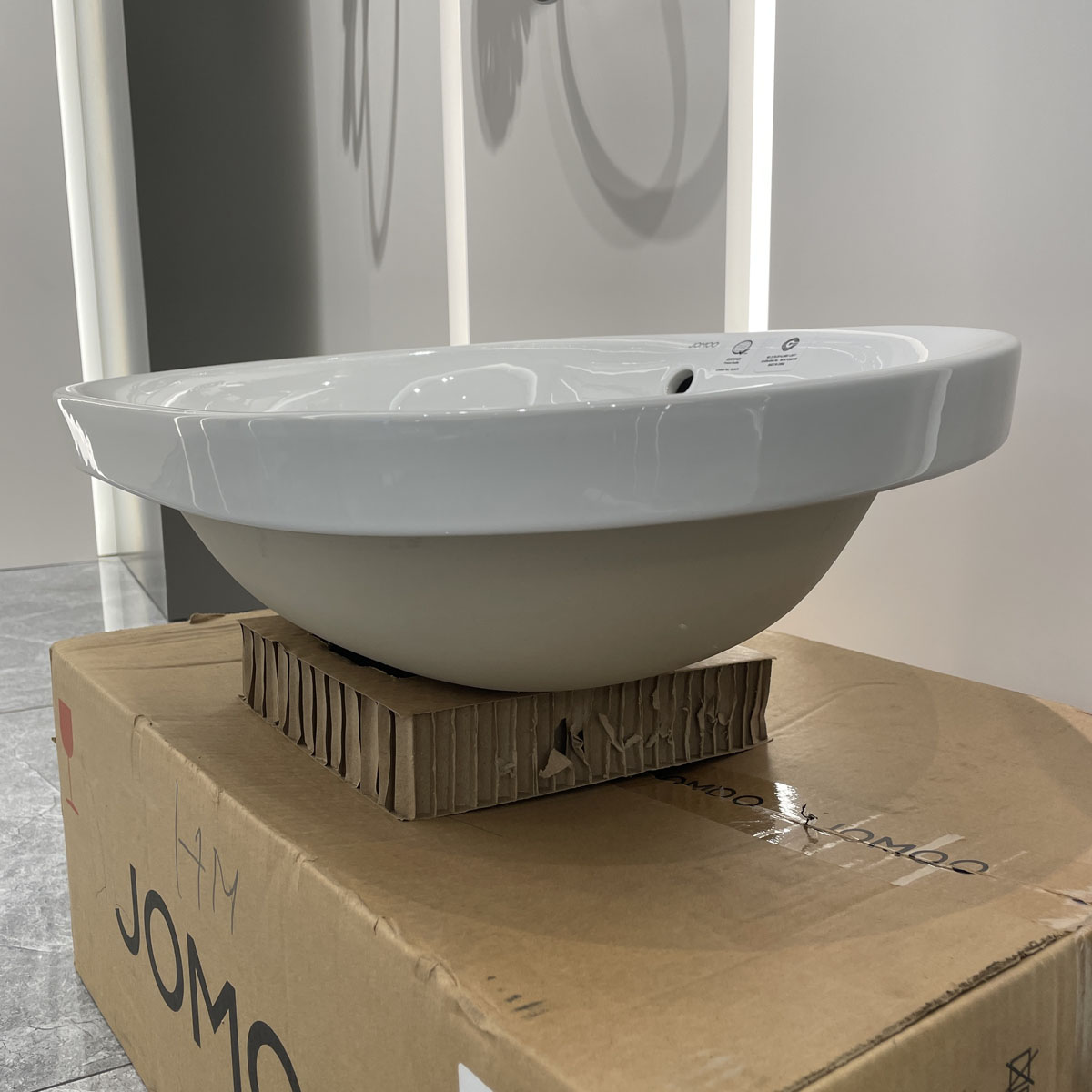 Chậu rửa mặt lavabo dương vành JOMOO 12138-1/01Z-I011