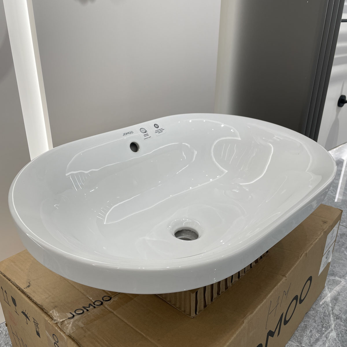 Chậu rửa mặt lavabo dương vành JOMOO 12138-1/01Z-I011