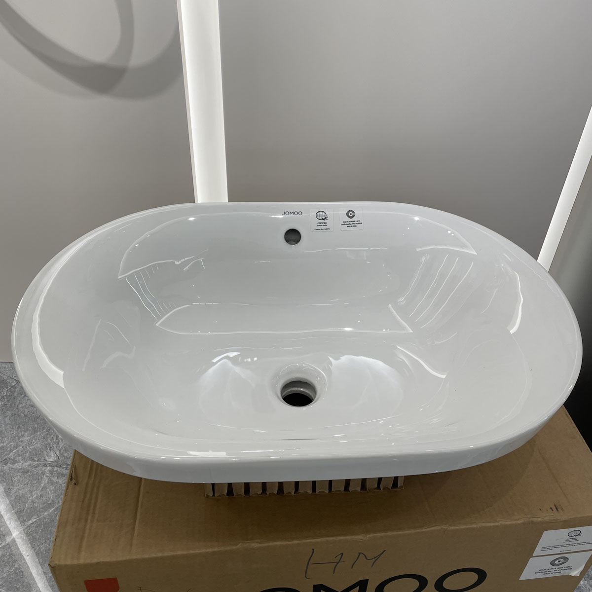 Chậu rửa mặt lavabo dương vành JOMOO 12138-1/01Z-I011