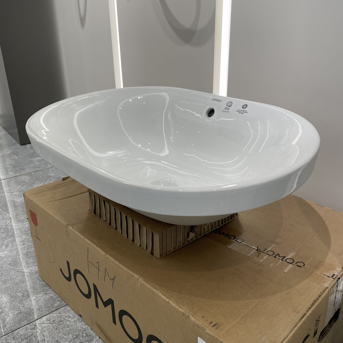 Chậu rửa mặt lavabo dương vành JOMOO 12138-1/01Z-I011