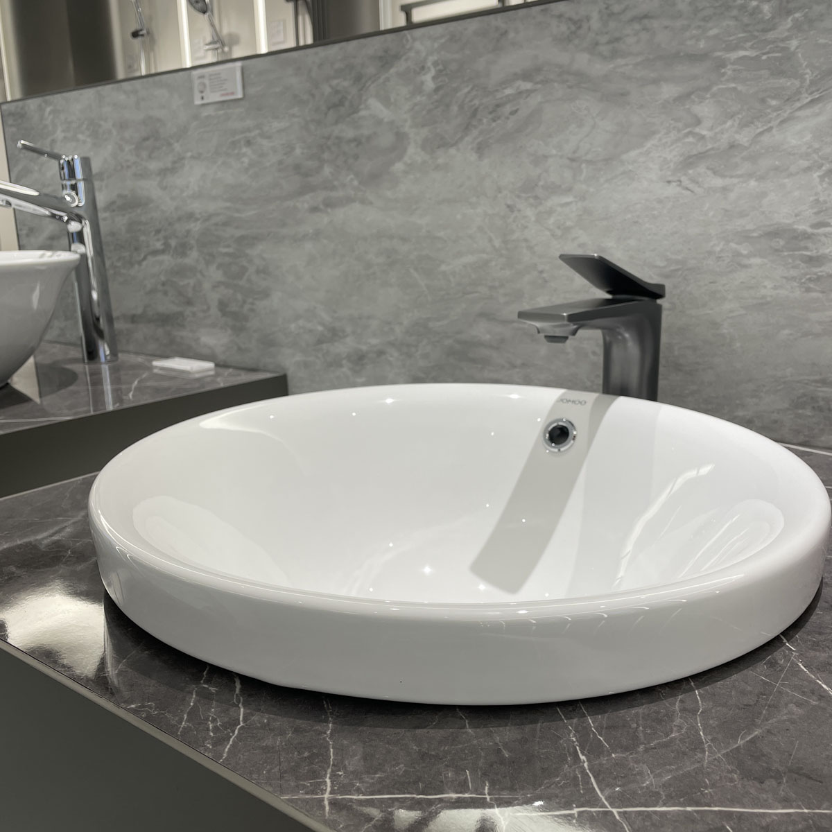 Chậu rửa mặt lavabo dương vành JOMOO 12681-1/01Z-I011