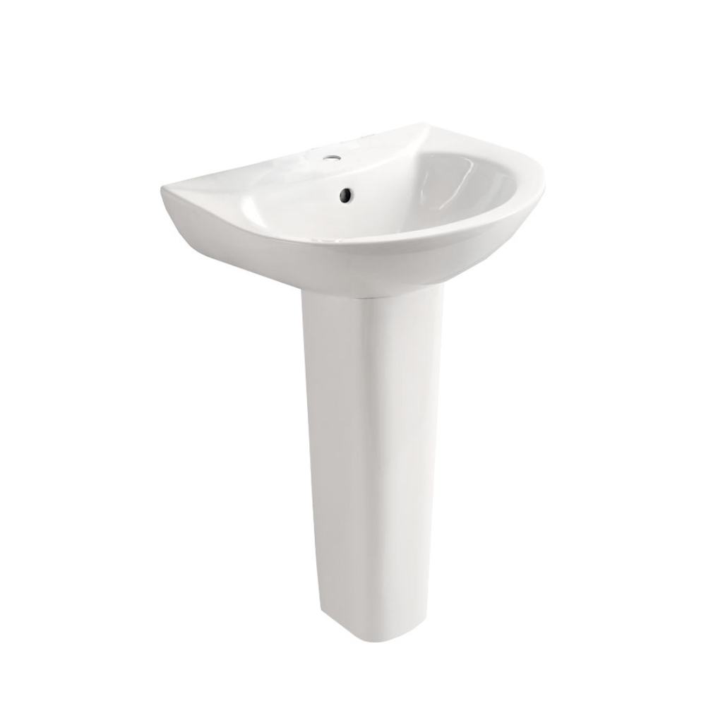 Chậu rửa mặt lavabo treo tường chân dài JOMOO 12103-1/11P-I011