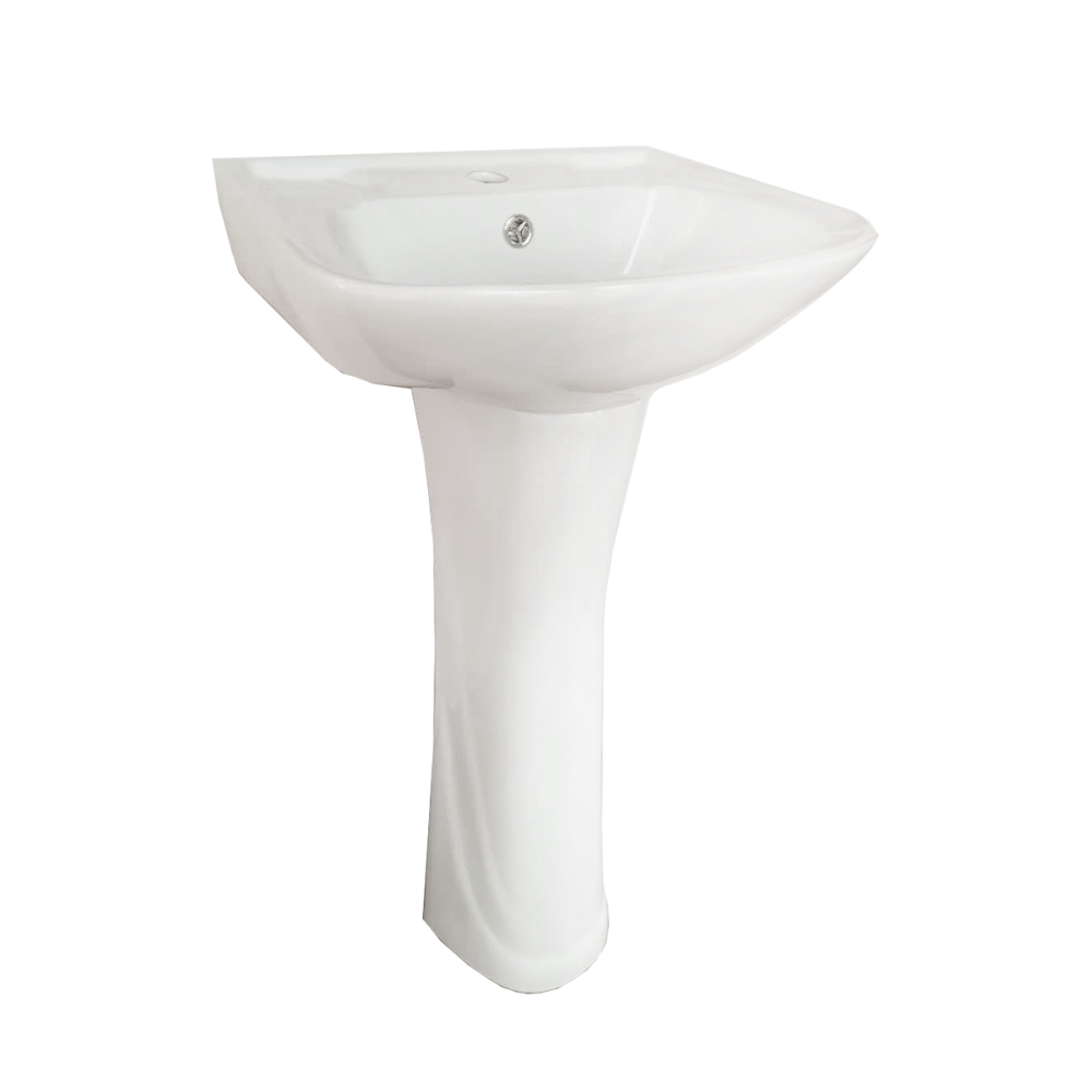 Chậu rửa mặt lavabo treo tường chân dài JOMOO 12489-1/11P-I011