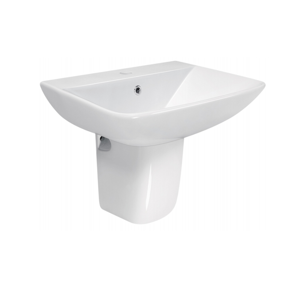 Chậu rửa mặt lavabo treo tường chân lửng JOMOO 12809-1/11P-I011