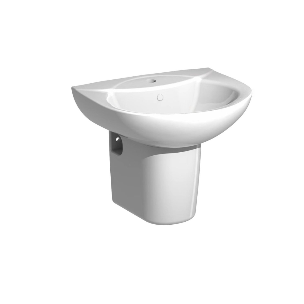 Chậu rửa mặt lavabo treo tường chân lửng JOMOO P12748-1/11P-1