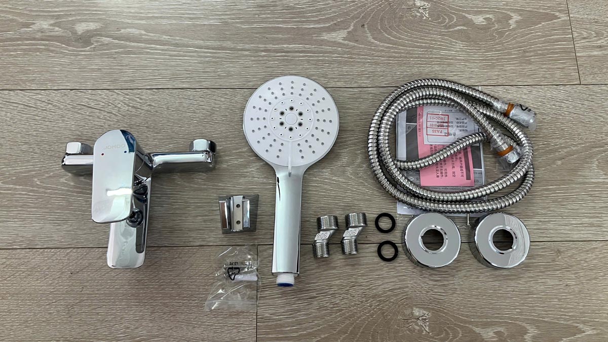 Củ sen tắm nóng lạnh kèm tay sen 5 chế độ JOMOO P35311-764/1B-1