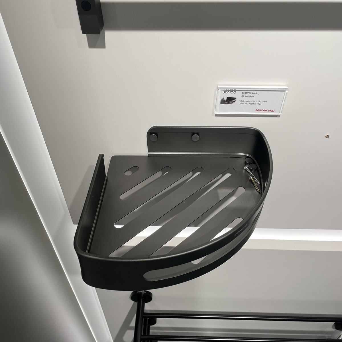 Kệ góc đựng xà phòng nhôm JOMOO 9301713-LH-1