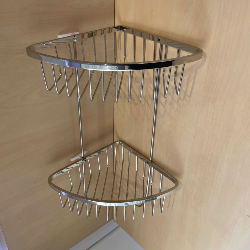 Kệ góc 2 tầng đựng xà phòng thép không gỉ 304 JOMOO 937011-1D-1