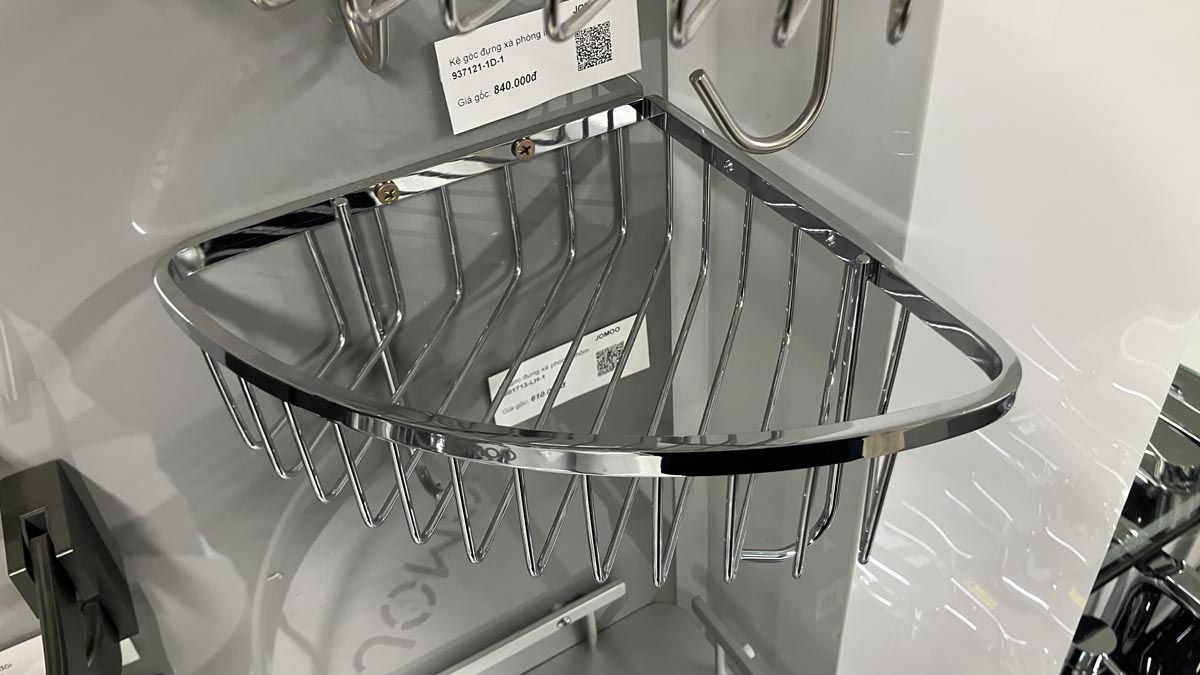 Kệ góc đựng xà phòng thép không gỉ 304 JOMOO 937121-1D-1