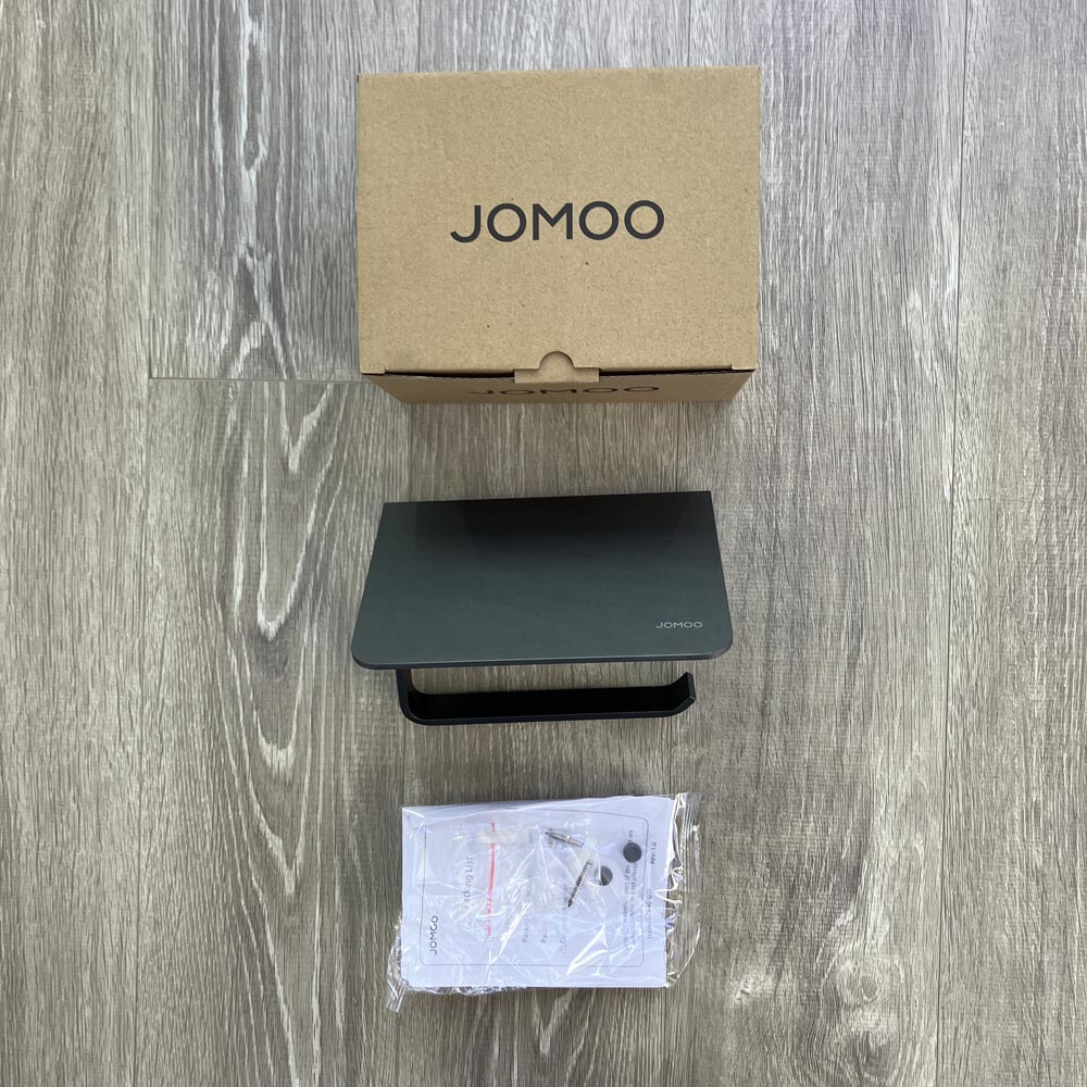 Kệ đựng giấy vệ sinh nhôm màu xám mờ JOMOO 9301707-LH-I011