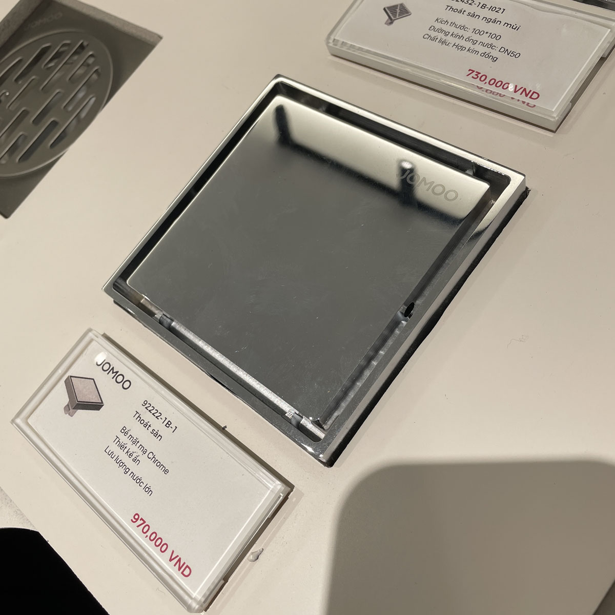 Phễu thoát sàn 10x10cm JOMOO 92222-1B-I011