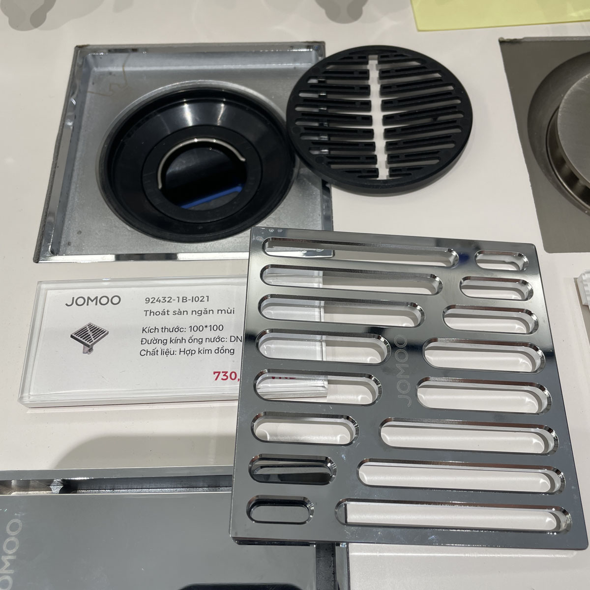 Phễu thoát sàn 10x10cm JOMOO 92432-1B-I021