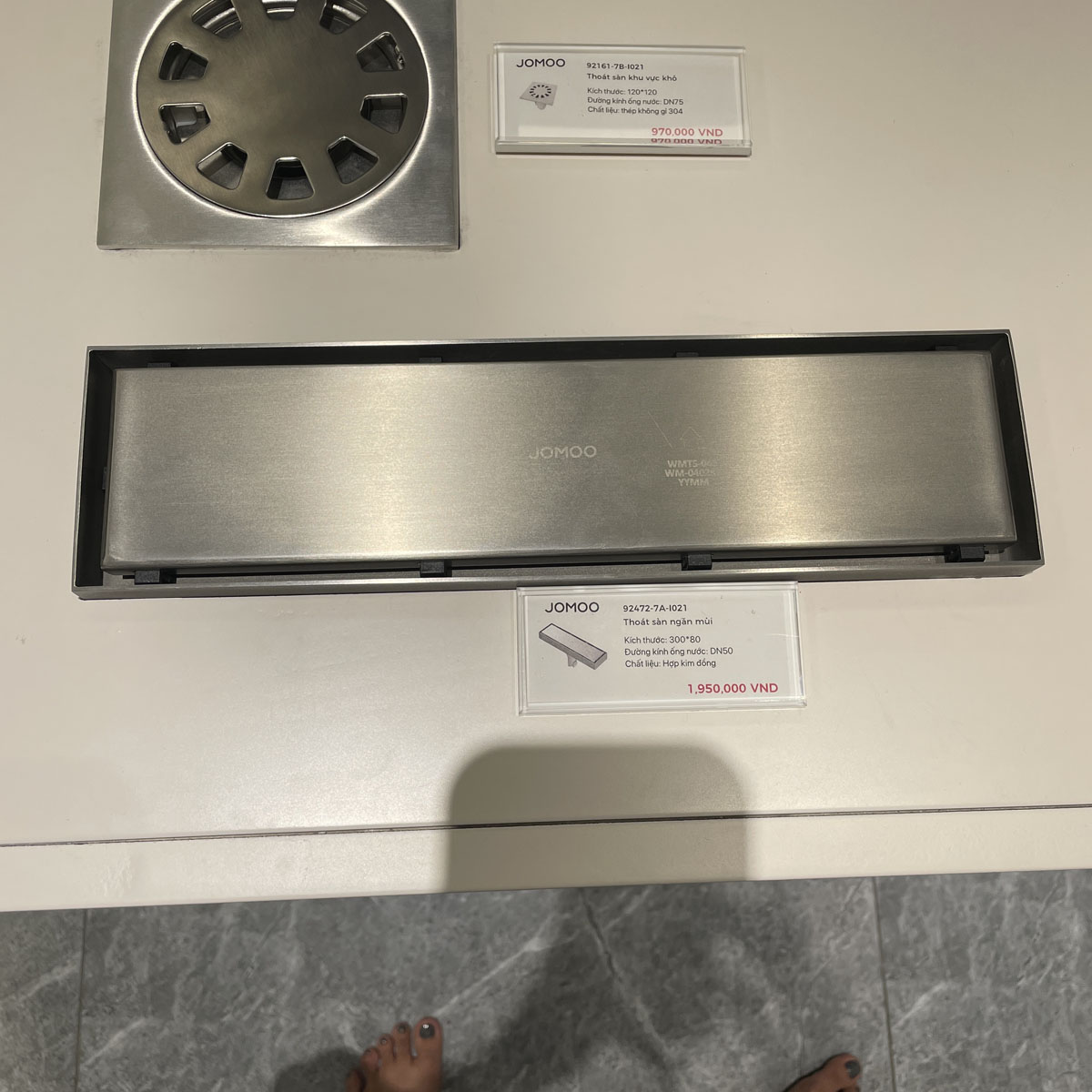 Phễu thoát sàn 30x8cm JOMOO 92472-7A-I021