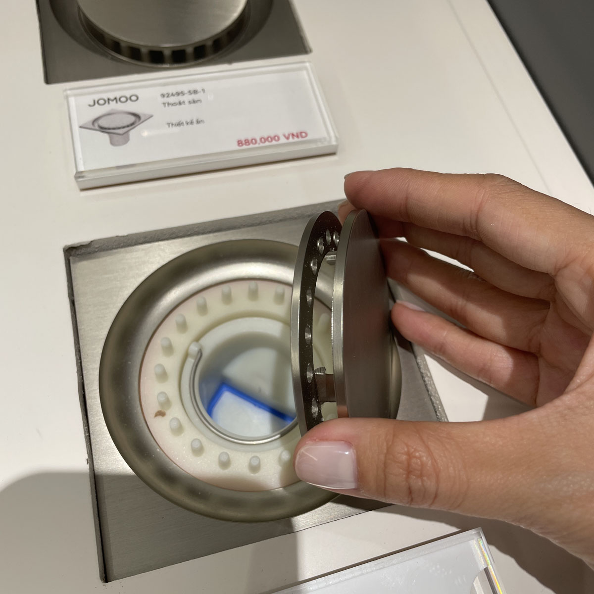 Phễu thoát sàn 10x10cm JOMOO 92495-5B-I011