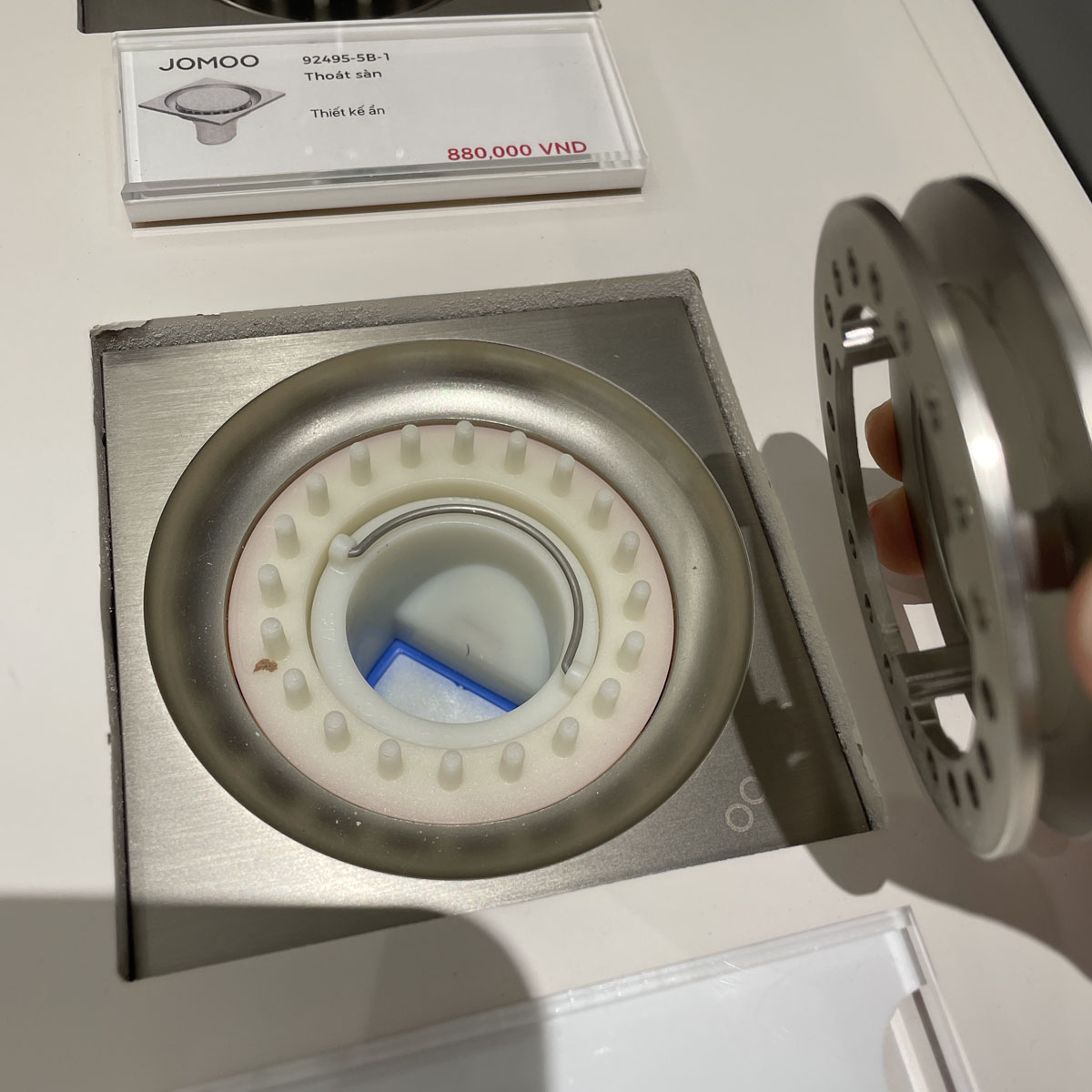 Phễu thoát sàn 10x10cm JOMOO 92495-5B-I011