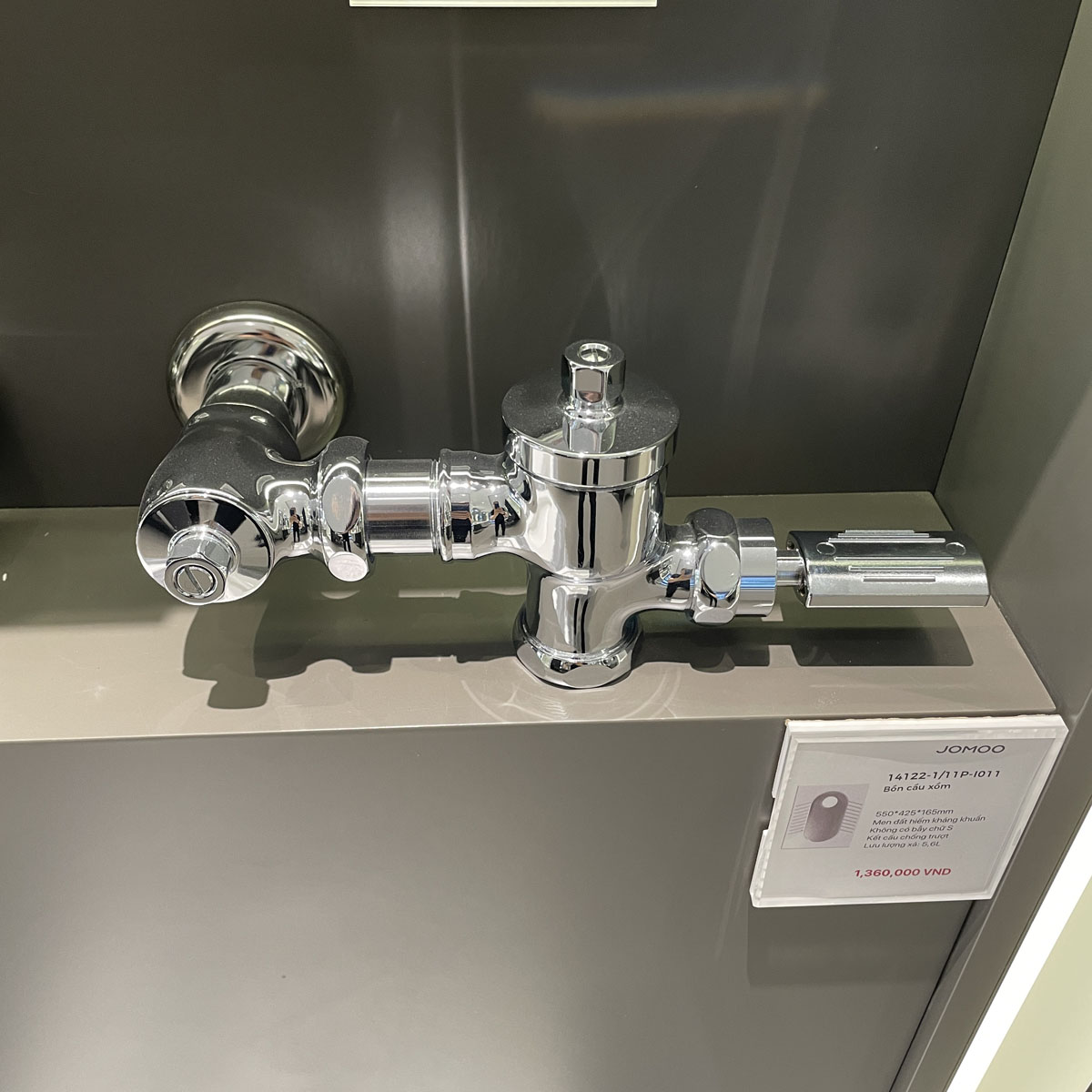 Van xả bồn cầu bằng chân JOMOO P8405-003/1B-1