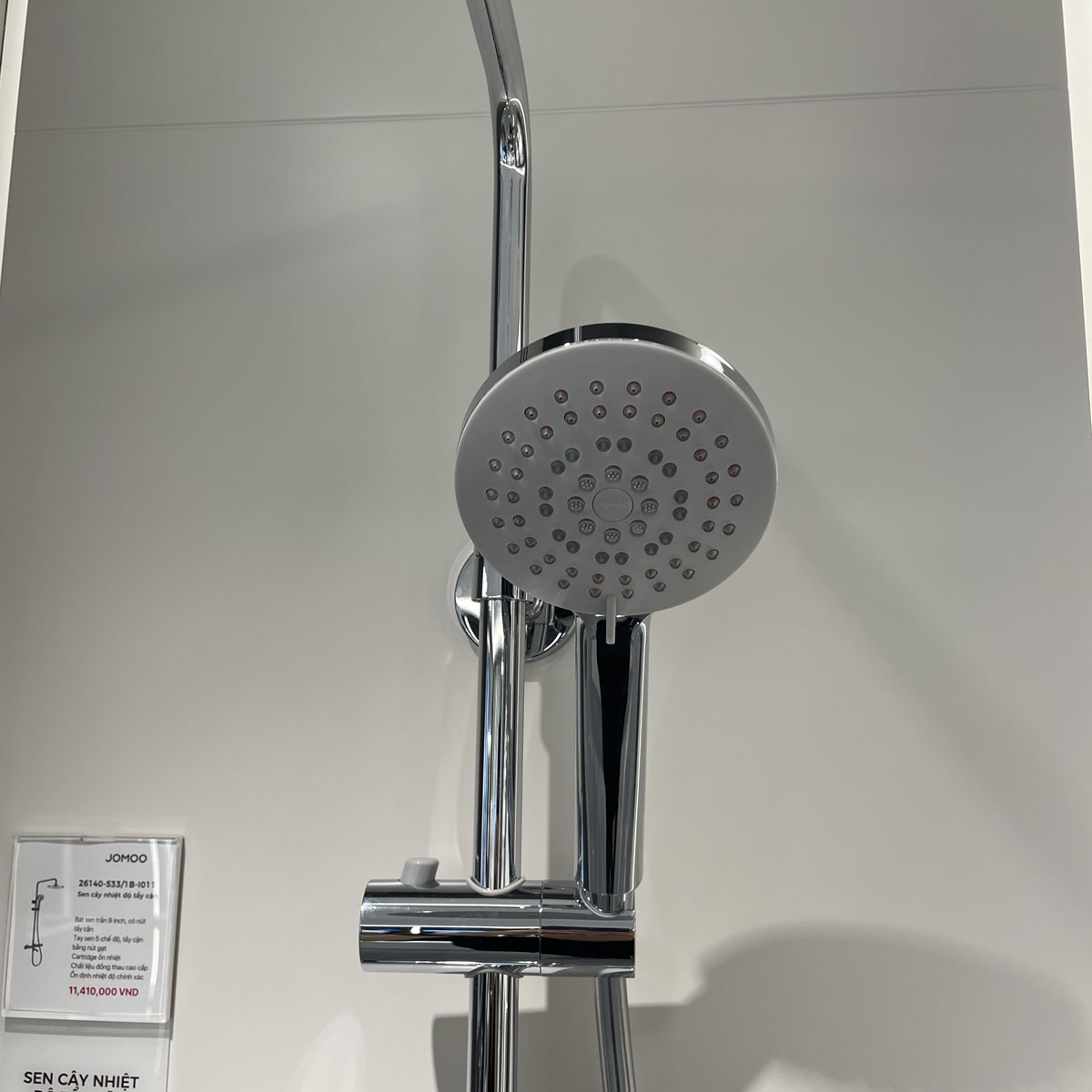 Sen cây tắm đứng ổn nhiệt có tẩy cặn JOMOO 26140-533/1B-I011