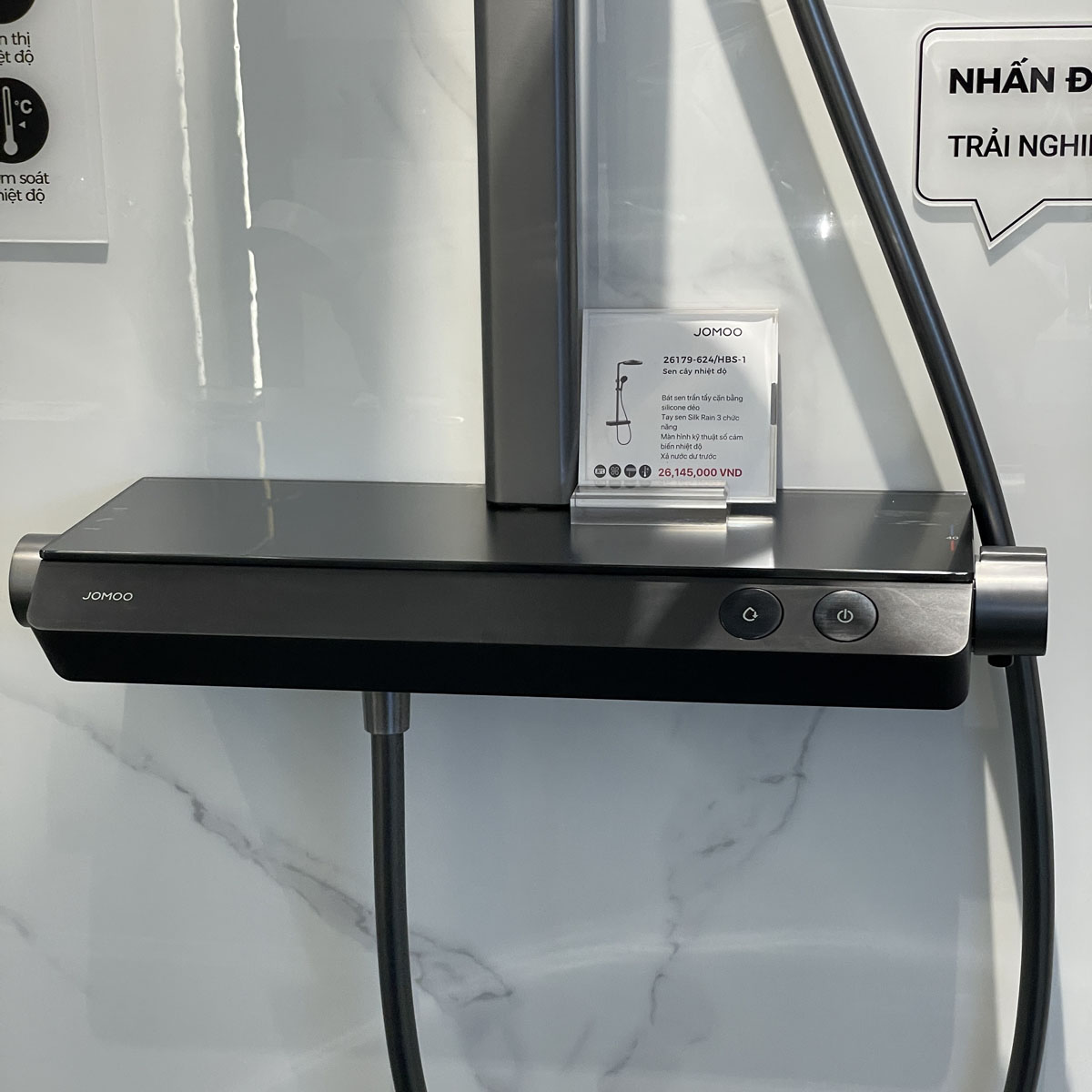 Sen cây tắm đứng ổn nhiệt có tẩy cặn JOMOO 26179-624