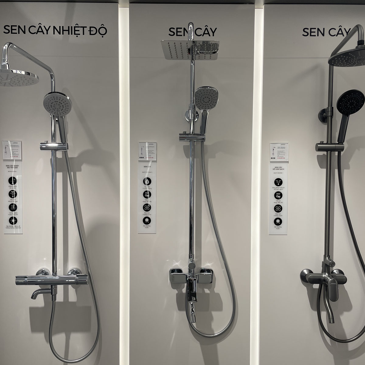 Sen cây tắm đứng nóng lạnh JOMOO 36437-477/1B-I011