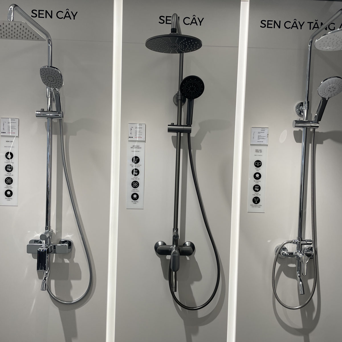 Sen cây tắm đứng nóng lạnh xám ghi JOMOO 36457-592/HBS-1