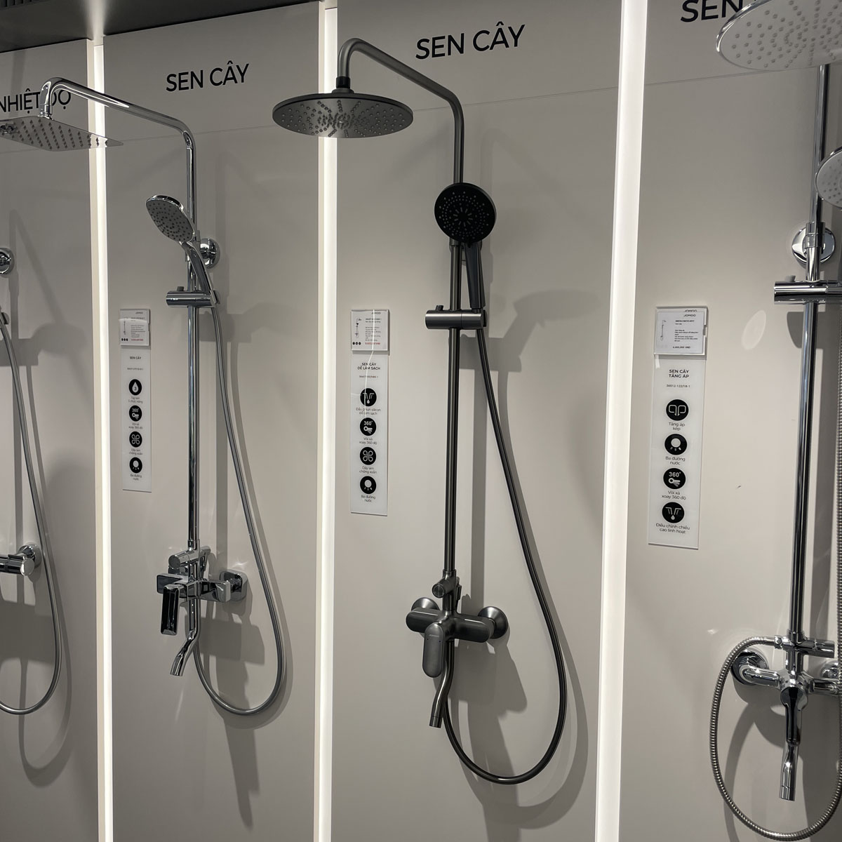 Sen cây tắm đứng nóng lạnh xám ghi JOMOO 36457-592/HBS-1