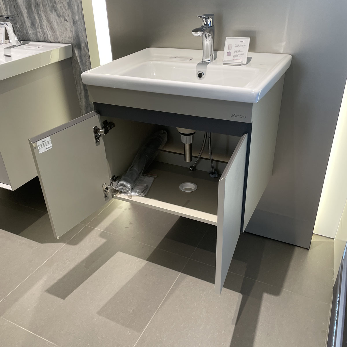 Bộ tủ chậu & tủ gương size 60cm JOMOO XA2021-127H-I011