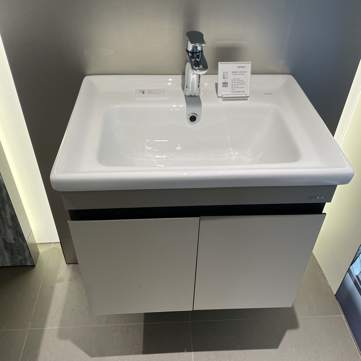 Bộ tủ chậu & tủ gương size 60cm JOMOO XA2021-127H-I011