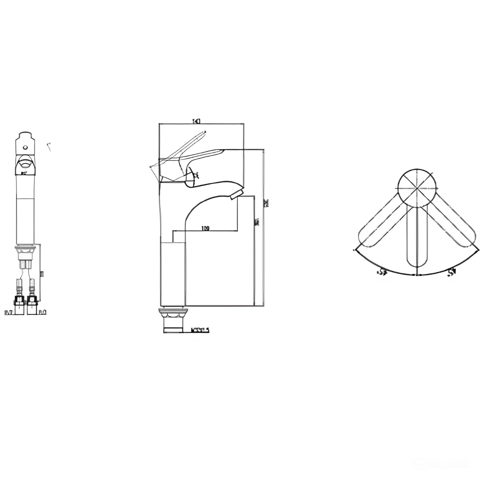 Vòi chậu lavabo nóng lạnh JOMOO 32162-147/1C1-Z