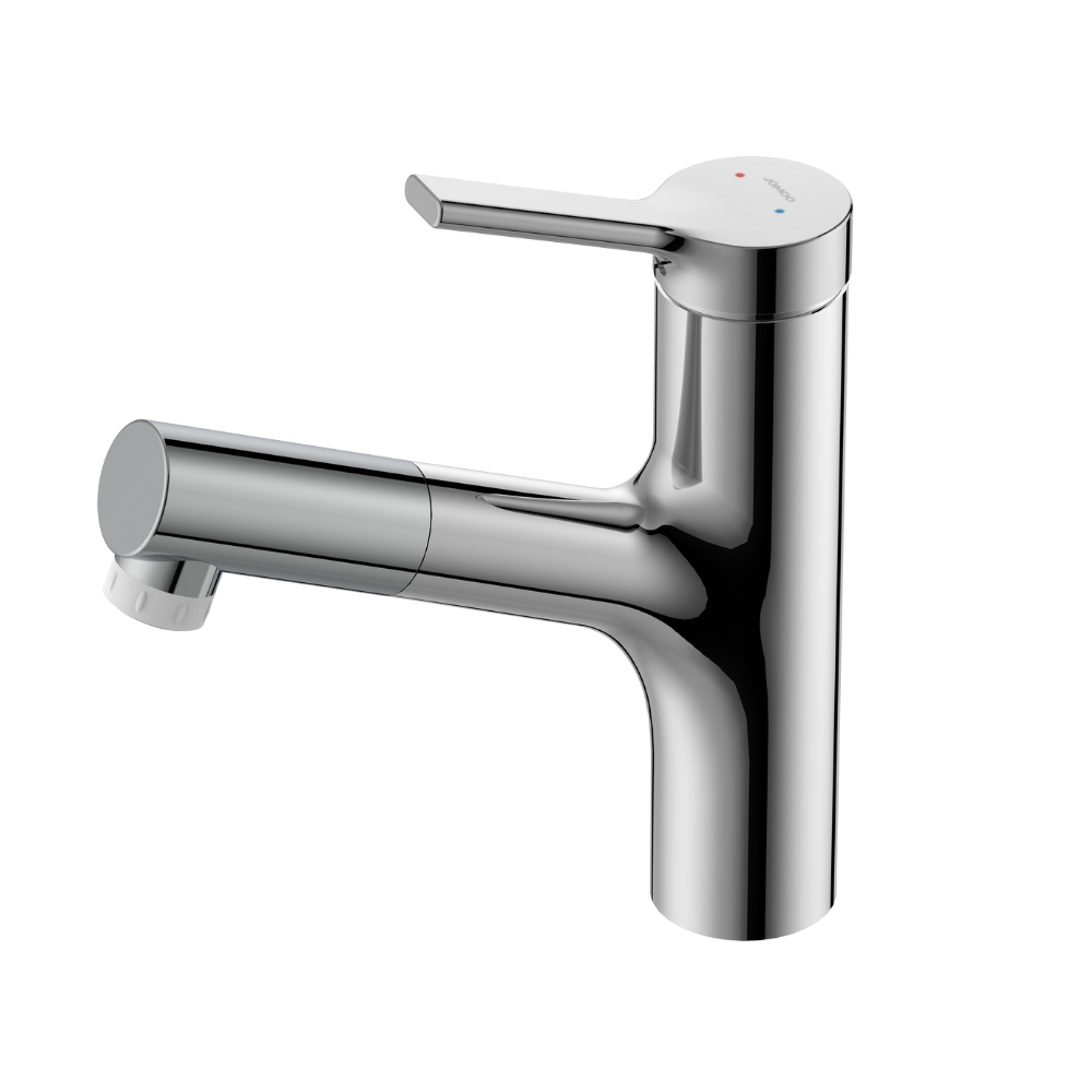 Vòi chậu lavabo nóng lạnh dây rút JOMOO 32443-574/1B-Z