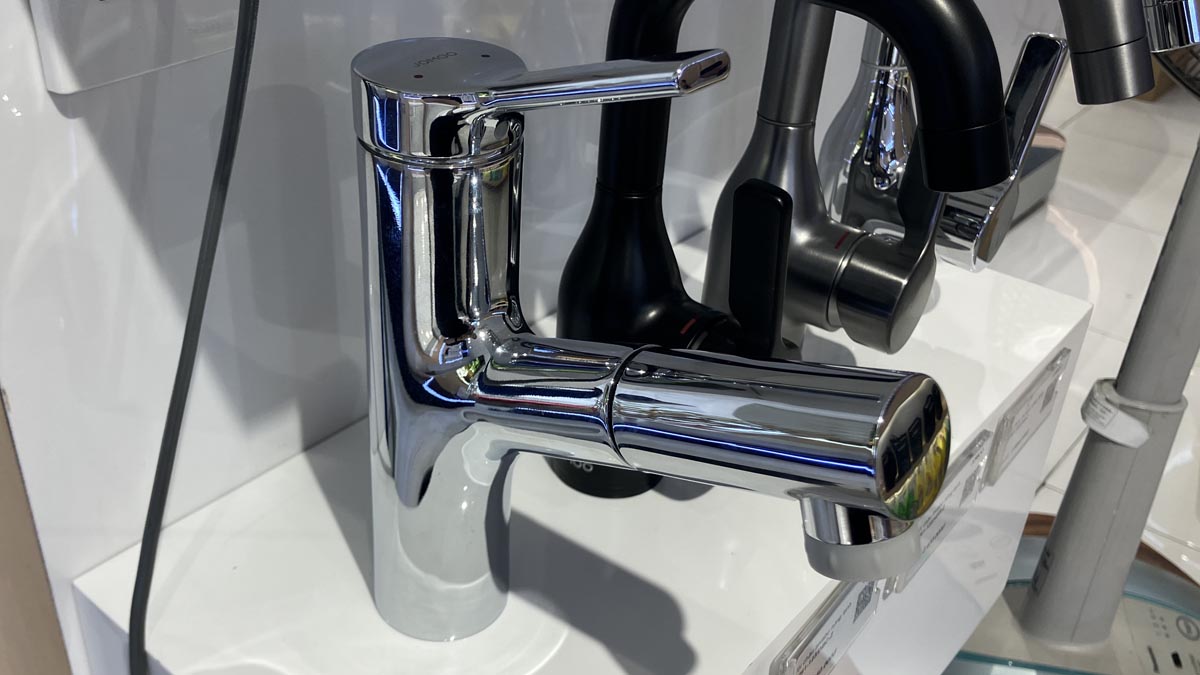 Vòi chậu lavabo nóng lạnh dây rút JOMOO 32443-574/1B-Z