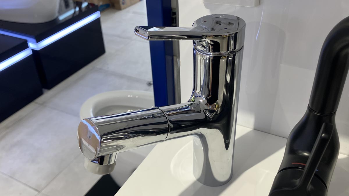 Vòi chậu lavabo nóng lạnh dây rút JOMOO 32443-574/1B-Z