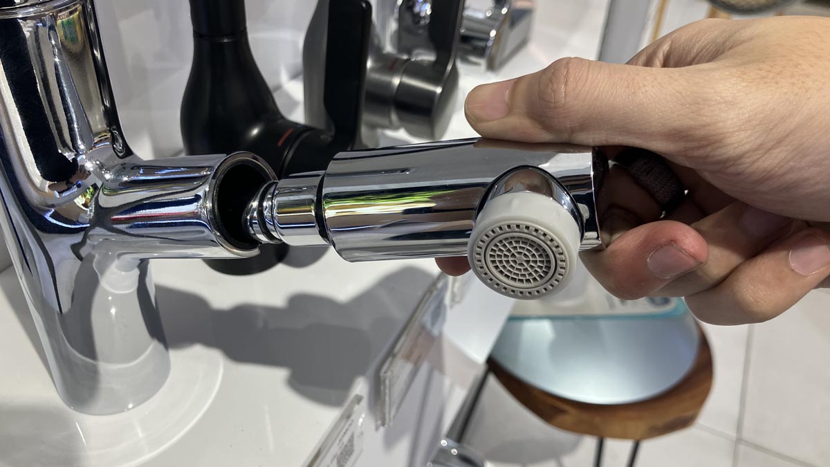 Vòi chậu lavabo nóng lạnh dây rút JOMOO 32443-574/1B-Z