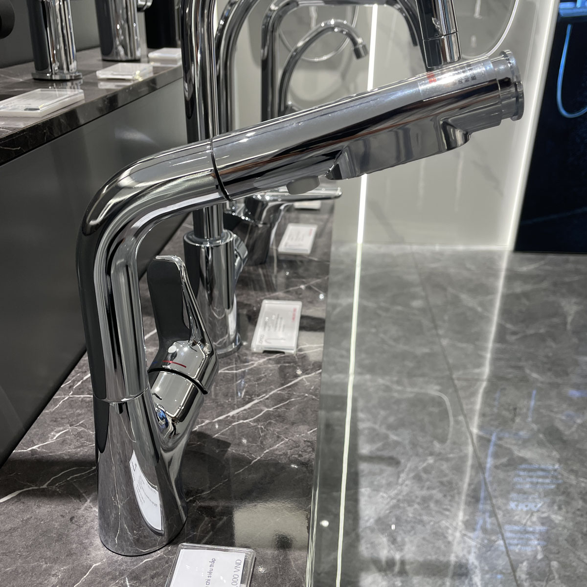 Vòi rửa chén bát nóng lạnh 2 chế độ xả JOMOO 32394-649/1B-Z