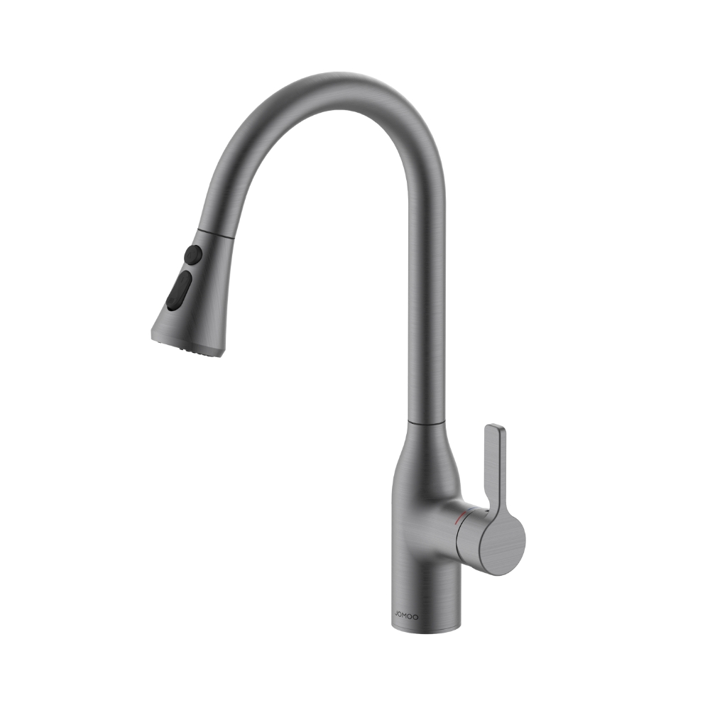 Vòi rửa chén bát nóng lạnh dây rút JOMOO 33138-123