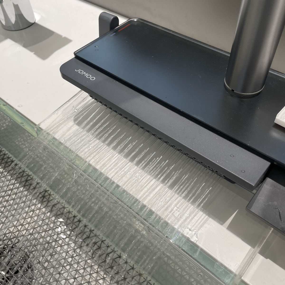 Vòi rửa chén bát nóng lạnh dây rút và kèm vòi rửa thác JOMOO 33171-733/HBS-Z