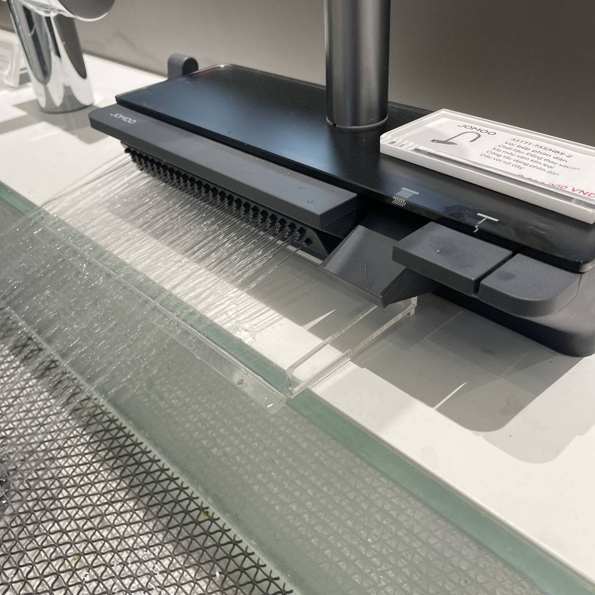 Vòi rửa chén bát nóng lạnh dây rút và kèm vòi rửa thác JOMOO 33171-733/HBS-Z